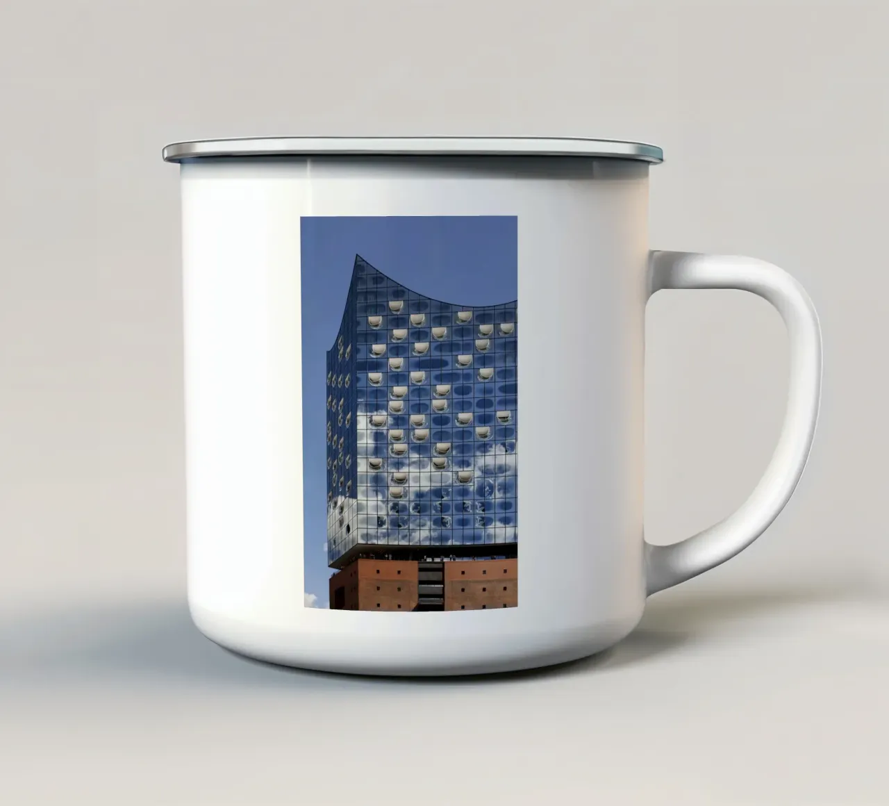 Elbphilarmonie, Amburgo tazza in smalto da art picture