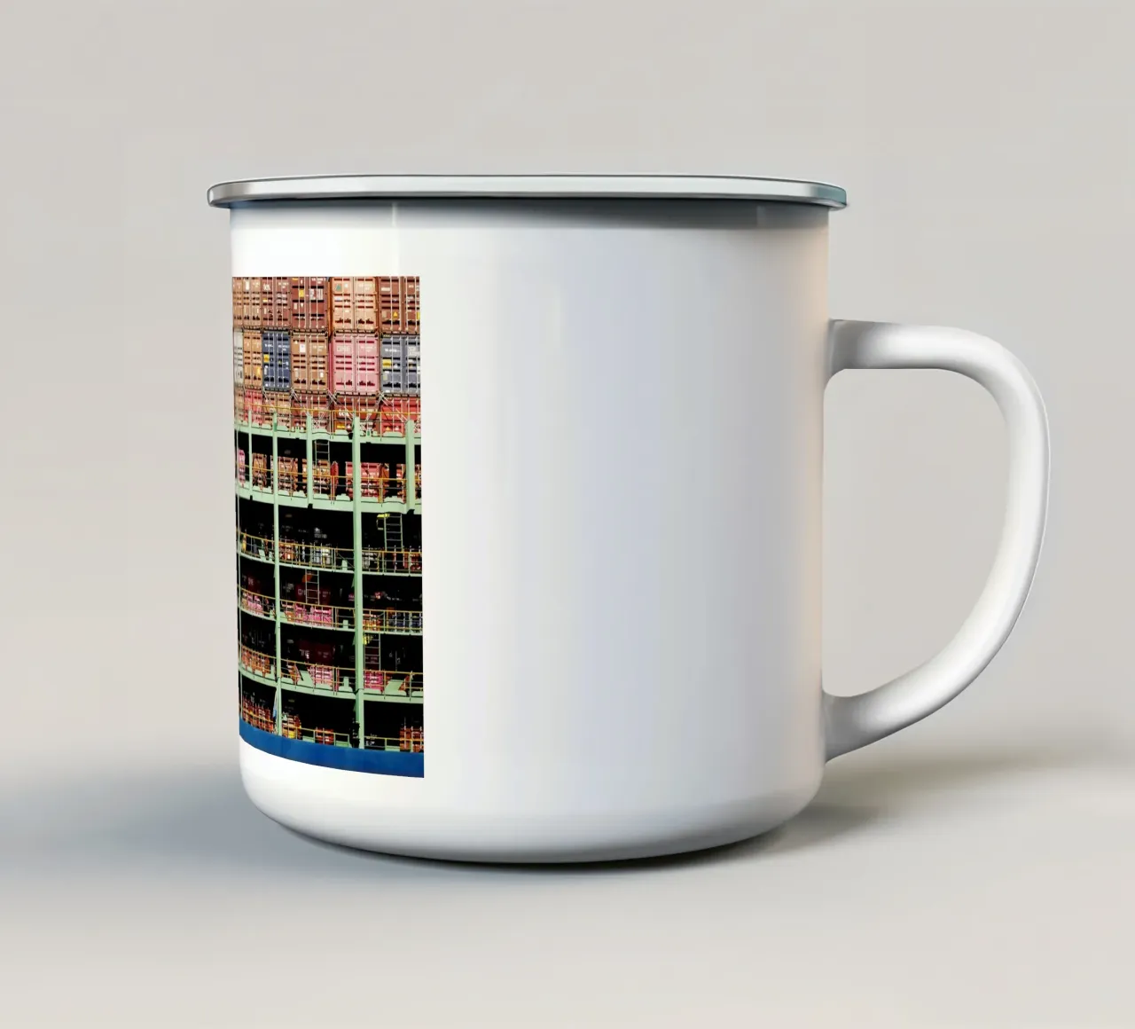 Amburgo, porto, amore mio tazza in smalto da art picture