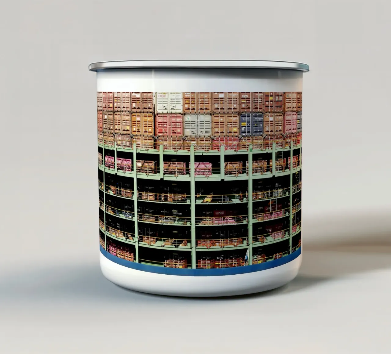 Amburgo, porto, amore mio tazza in smalto da art picture