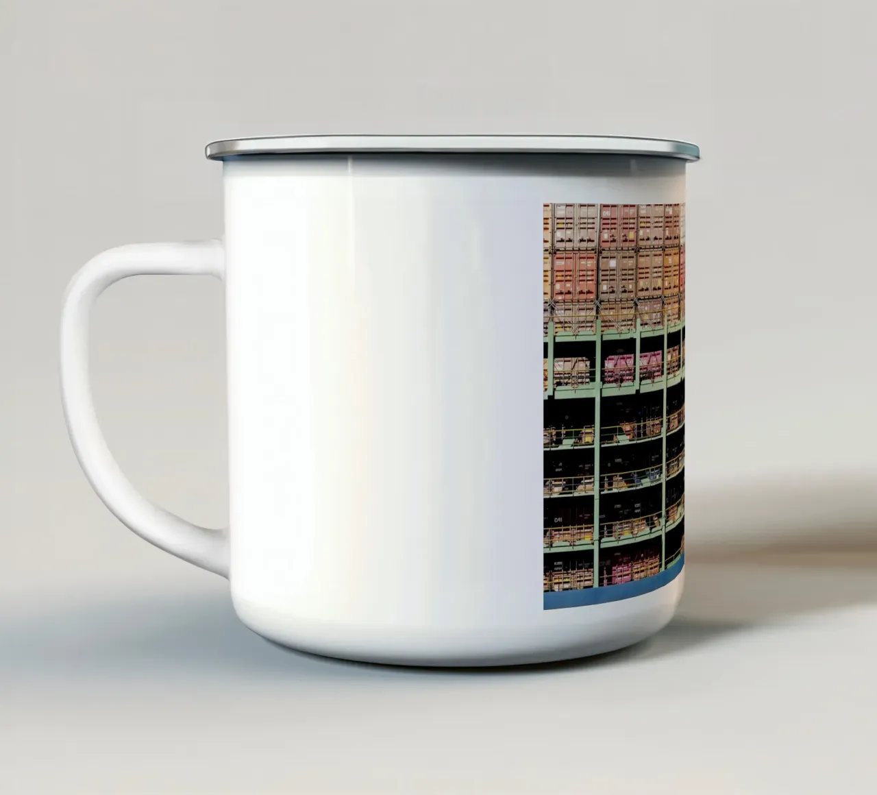 Amburgo, porto, amore mio tazza in smalto da art picture