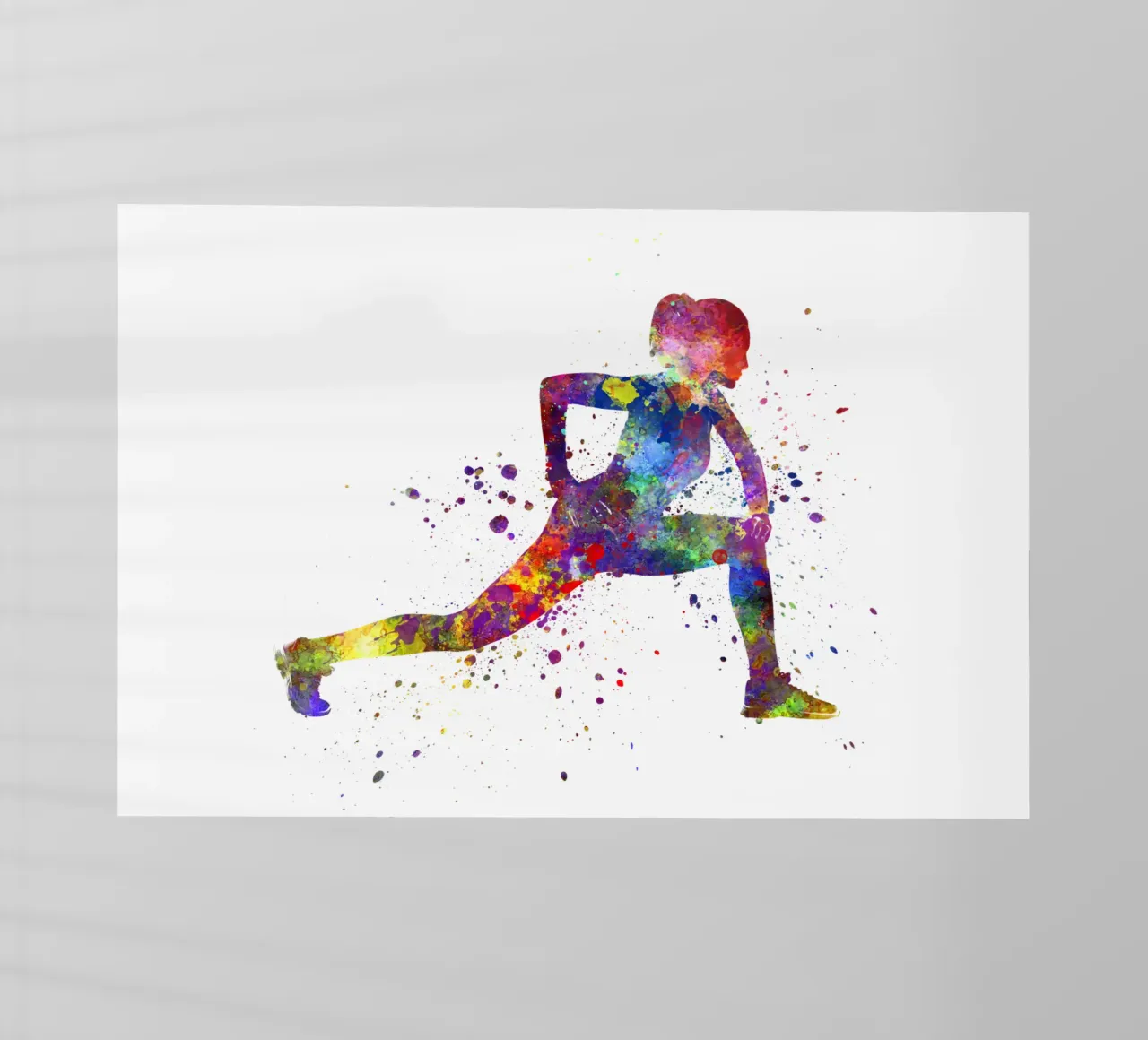 Esercizio di fitness in acquerello pellicola backlit da ⚽ Sports Pulse