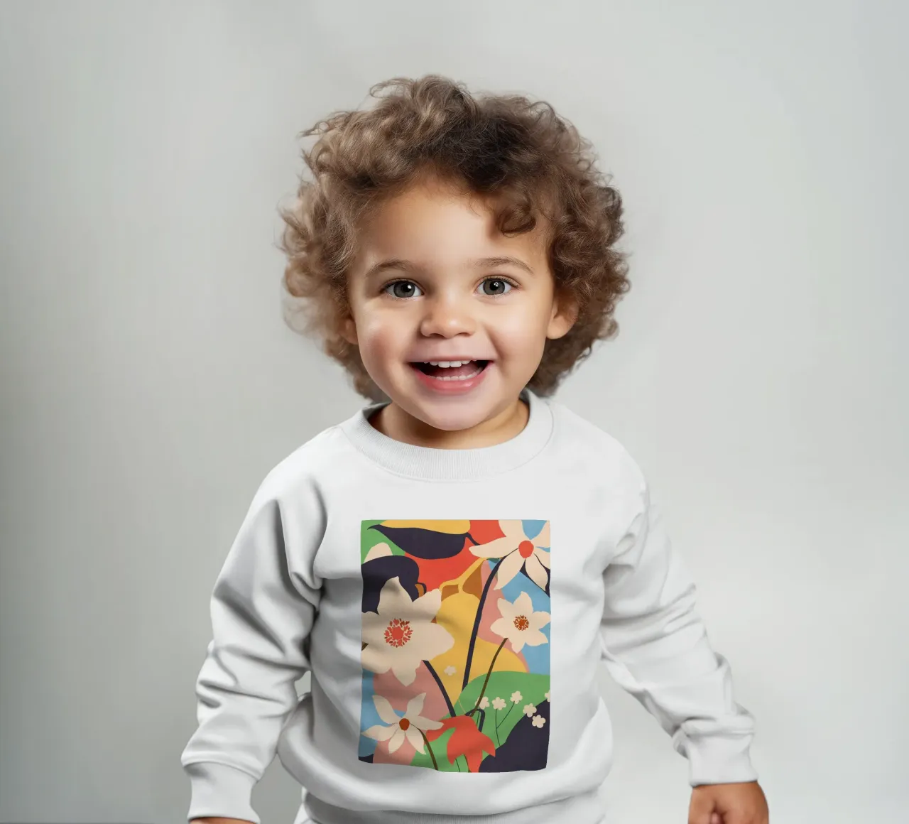 Abstrakte Kunst Landschaft Blumen 2 Baby Sweatshirt von ThingDesign