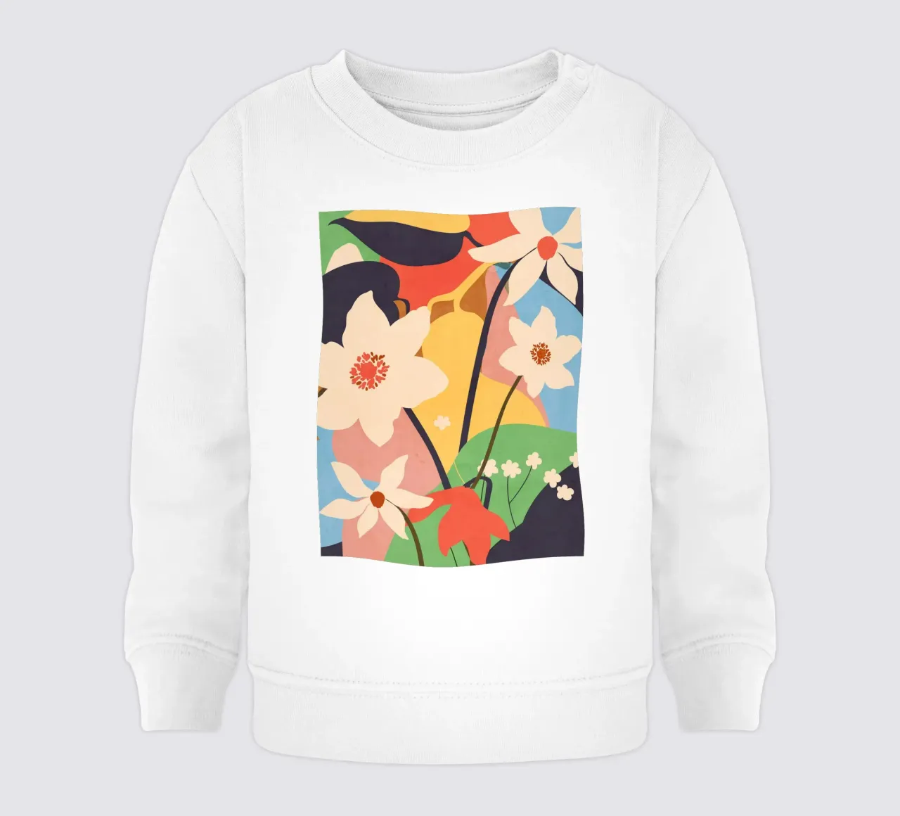 Abstrakte Kunst Landschaft Blumen 2 Baby Sweatshirt von ThingDesign
