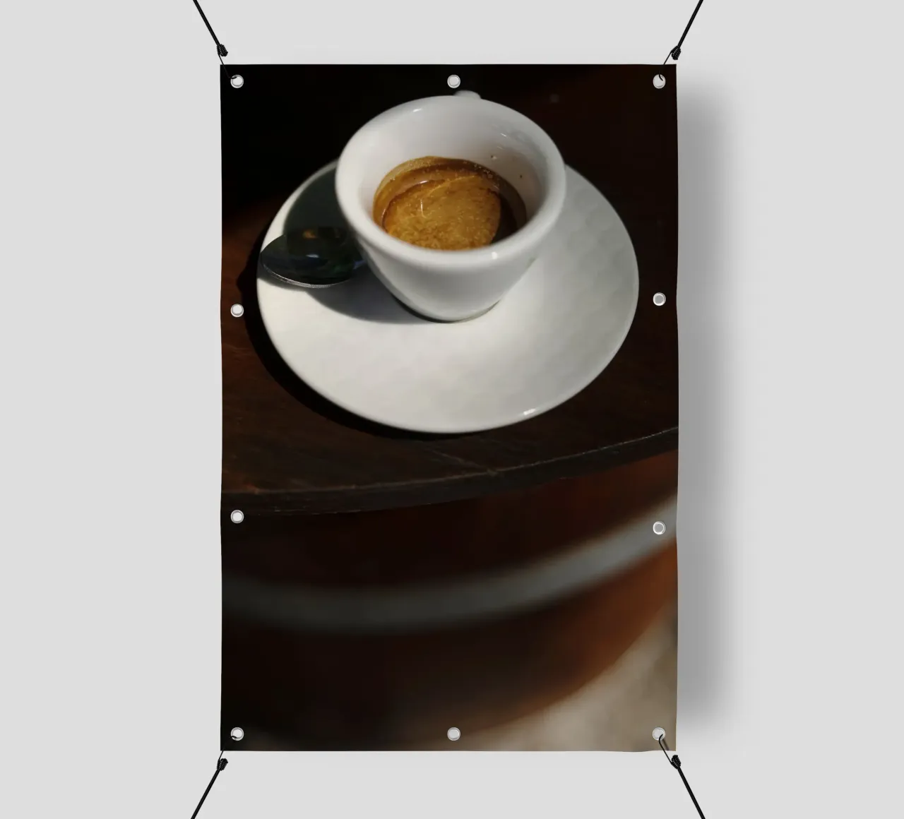 Espresso in Friaul, Italien telo in pvc da atmospheric pictures