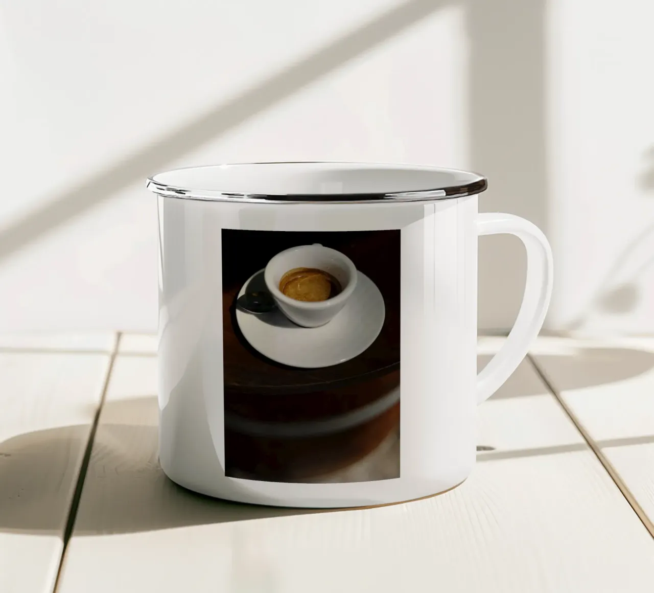 Espresso in Friaul, Italien tazza in smalto da art picture