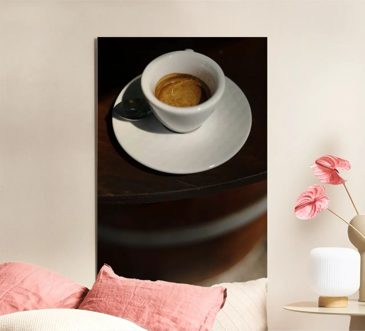 Espresso in Friaul, Italien alluminio dibond da art picture