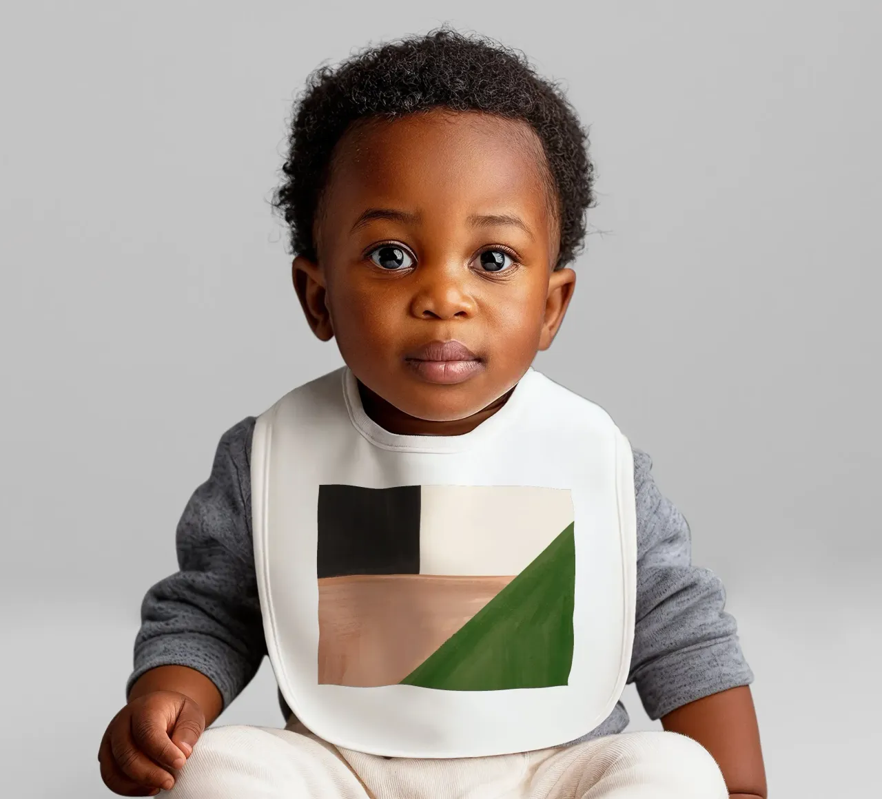 Forme astratte moderne e minimali 23 bavaglino da ThingDesign