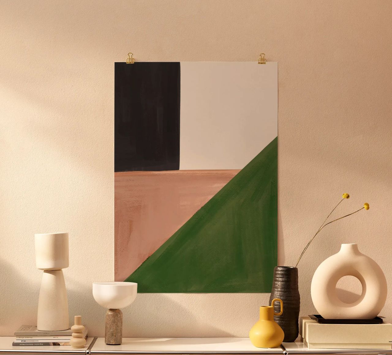 Moderne abstrakte minimale Formen 23 Hahnemühle von ThingDesign