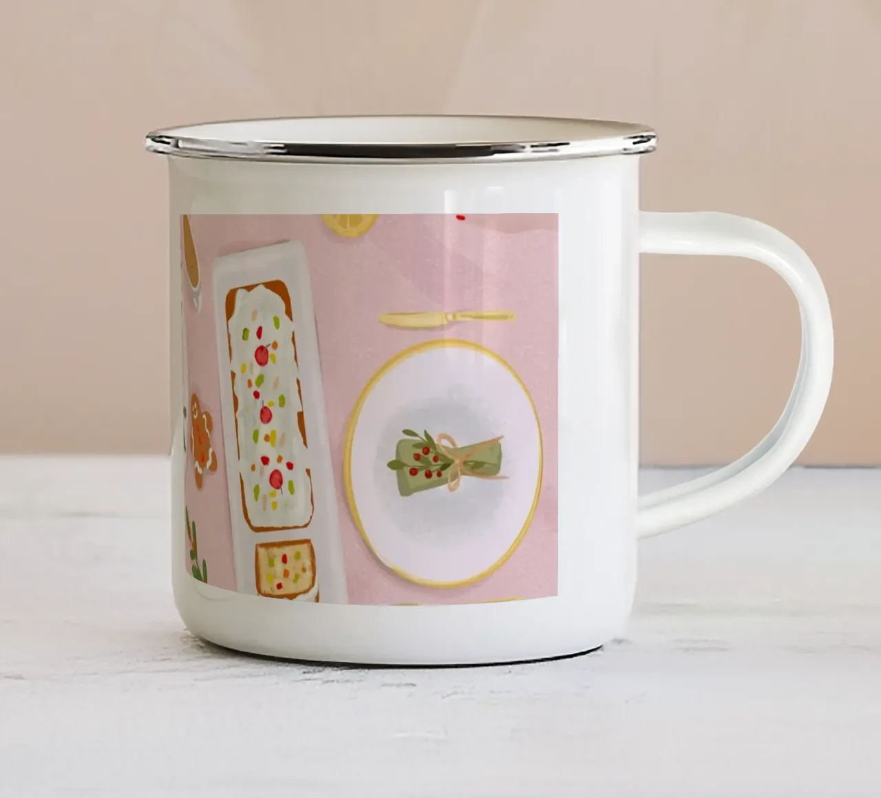 Festive Season tazza in smalto da PetrArts