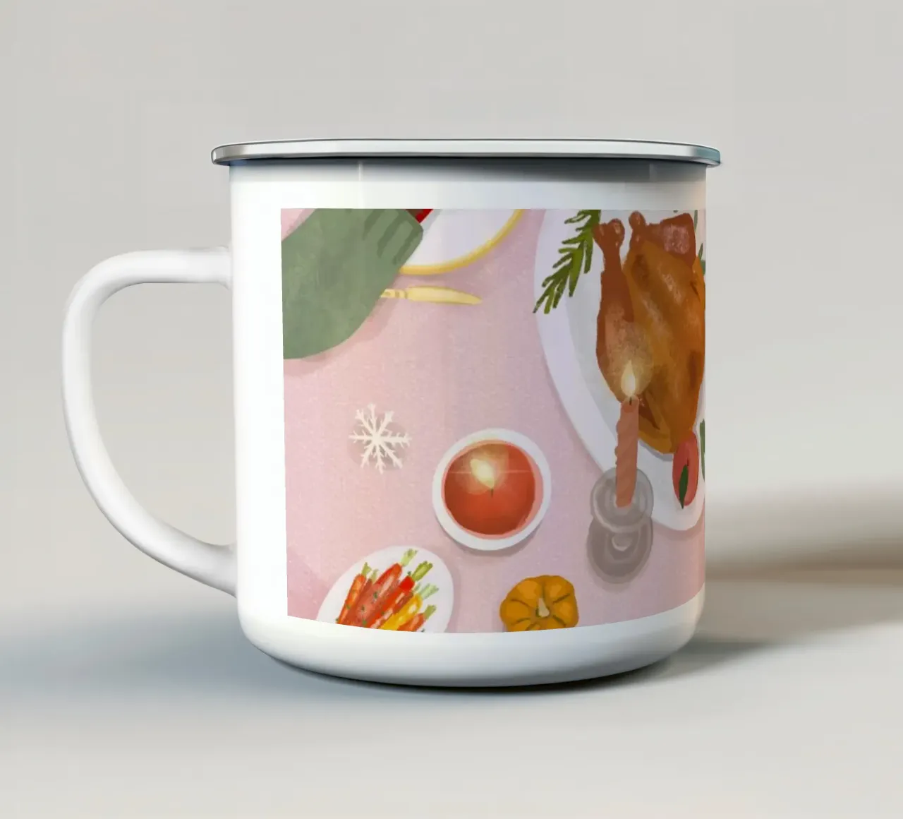 Festive Season tazza in smalto da PetrArts