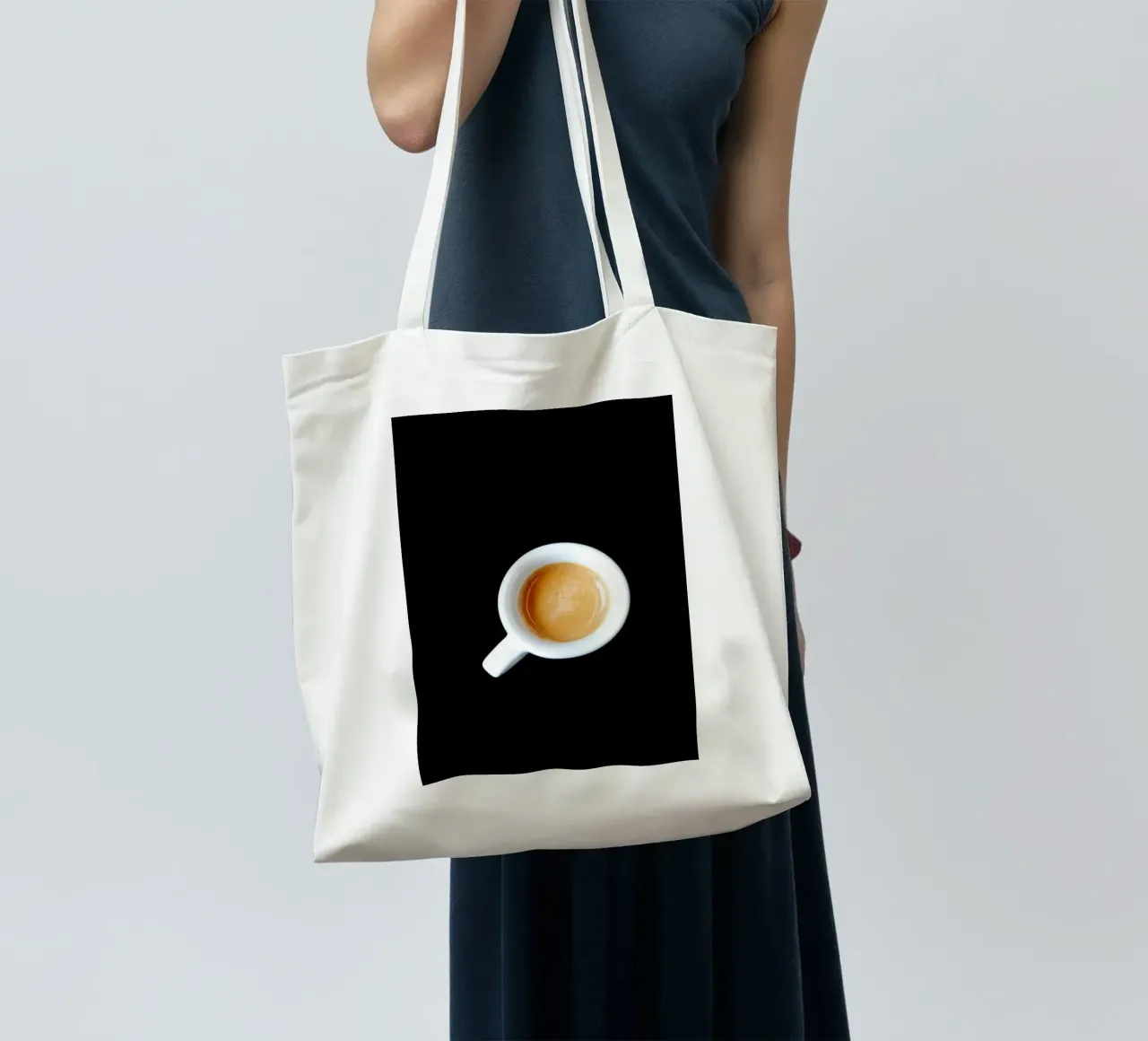Espresso Liebe borsa in juta da art picture