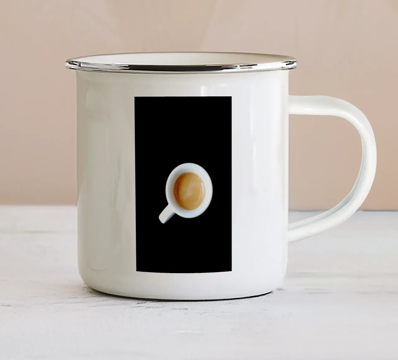 Espresso Liebe tazza in smalto da atmospheric pictures