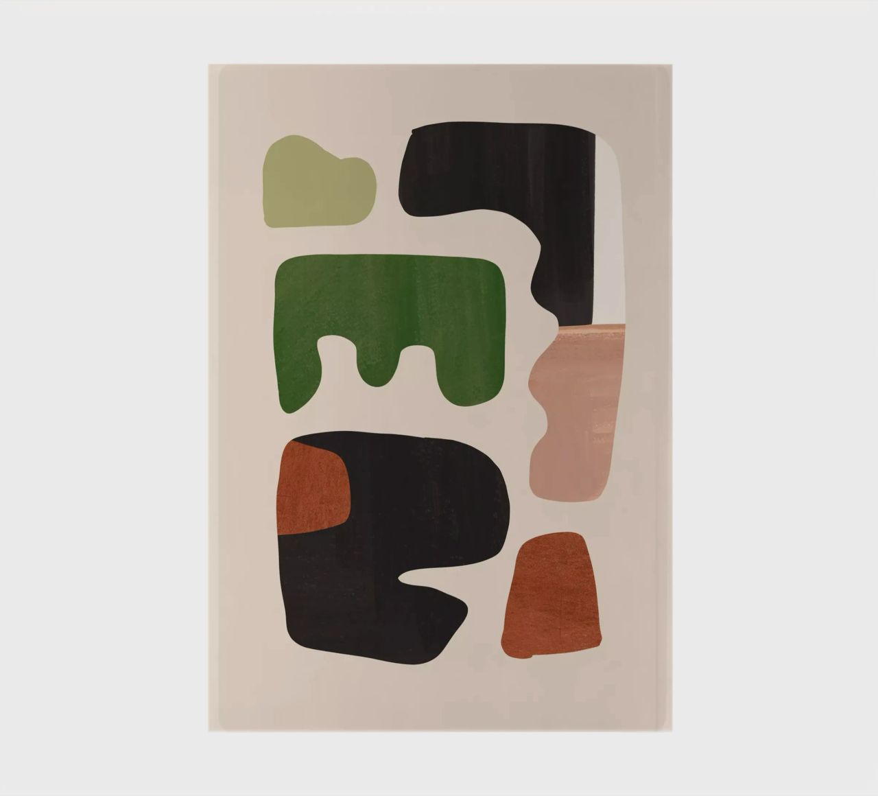 Modern Abstract Minimal Shapes 27 notebook by ThingDesign