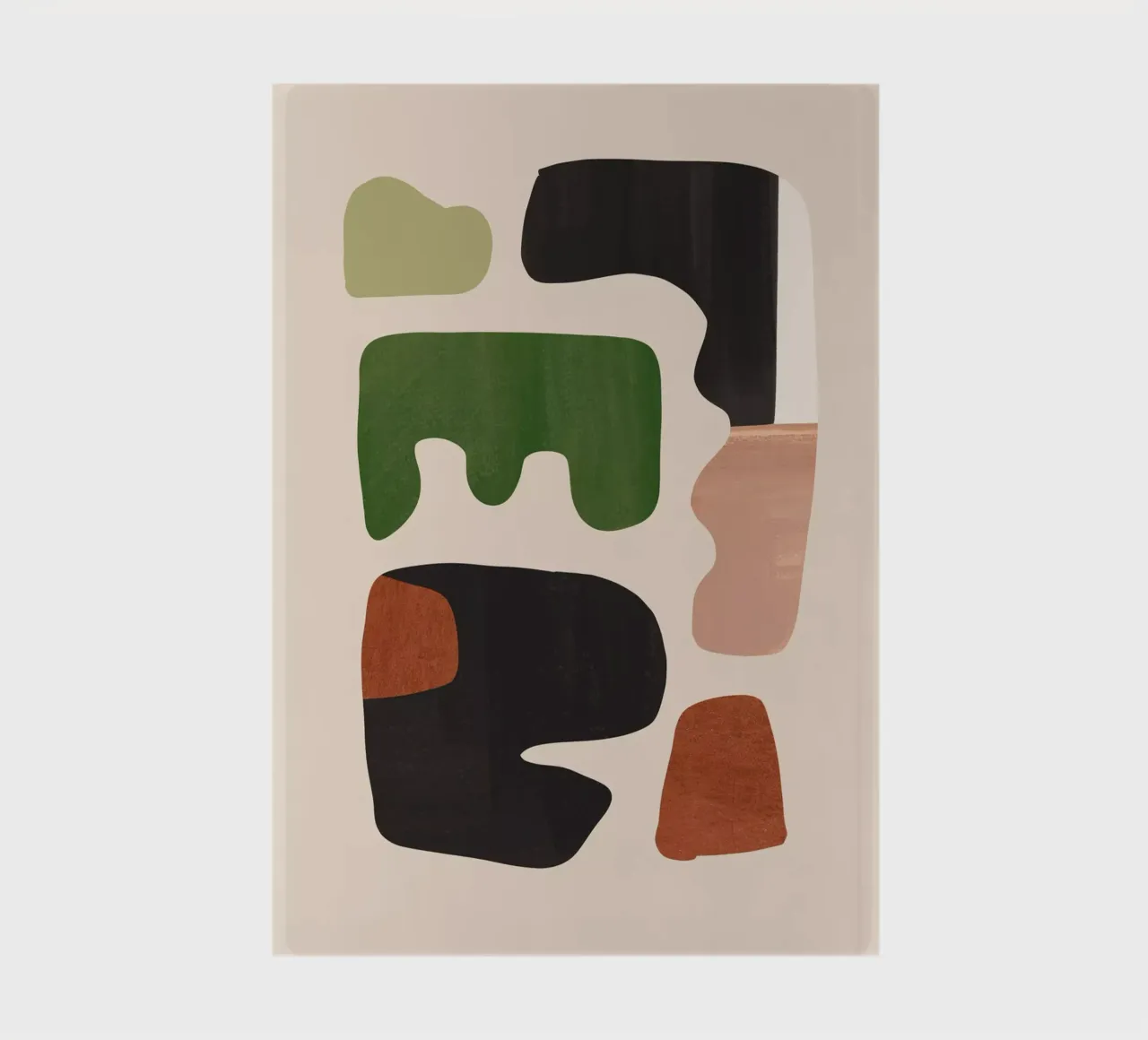 Moderne abstrakte minimale Formen 27 Notizbuch von ThingDesign