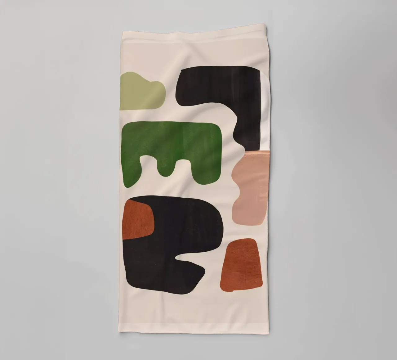 Modern Abstract Minimal Shapes 27 towel by ThingDesign