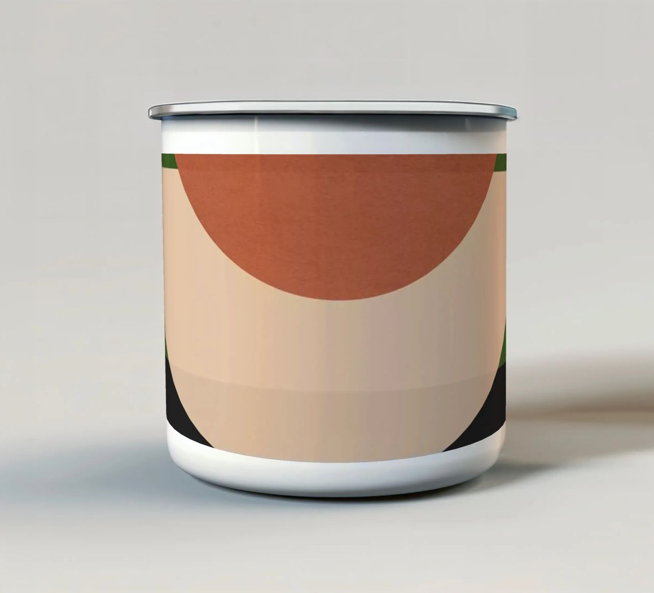 Forme astratte moderne e minimali 29 tazza in smalto da ThingDesign