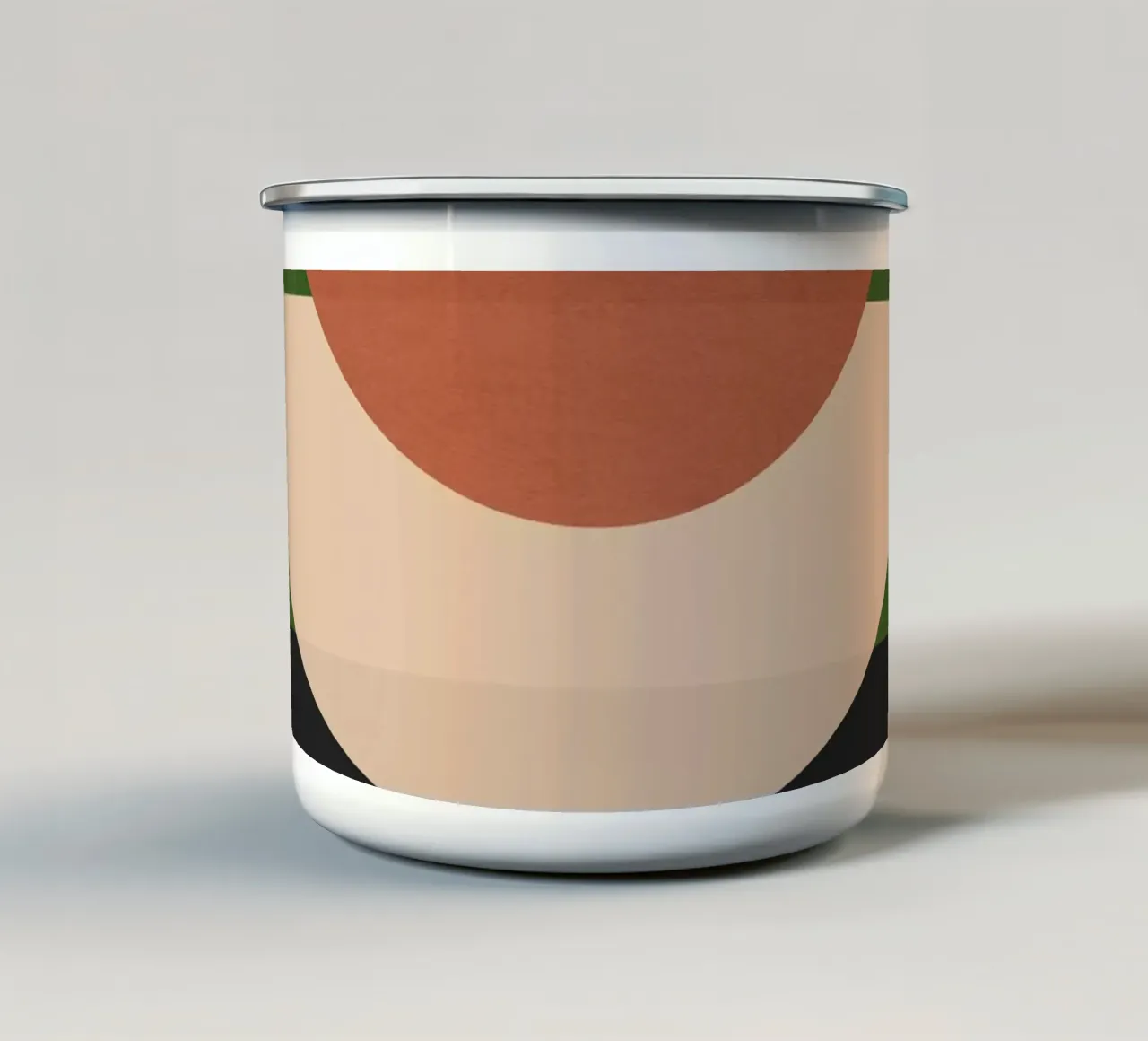 Forme astratte moderne e minimali 29 tazza in smalto da ThingDesign