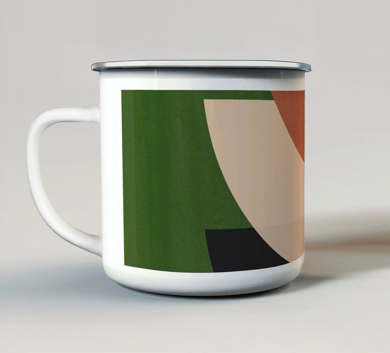 Forme astratte moderne e minimali 29 tazza in smalto da ThingDesign