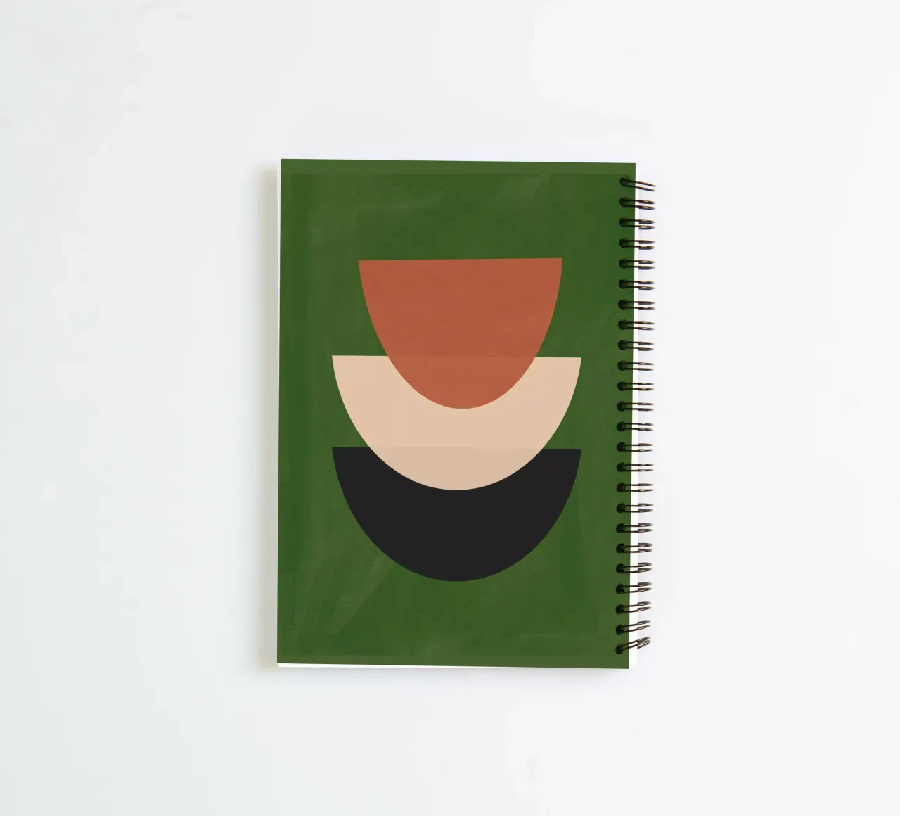 Modern Abstract Minimal Shapes 29 spiral notebook by ThingDesign