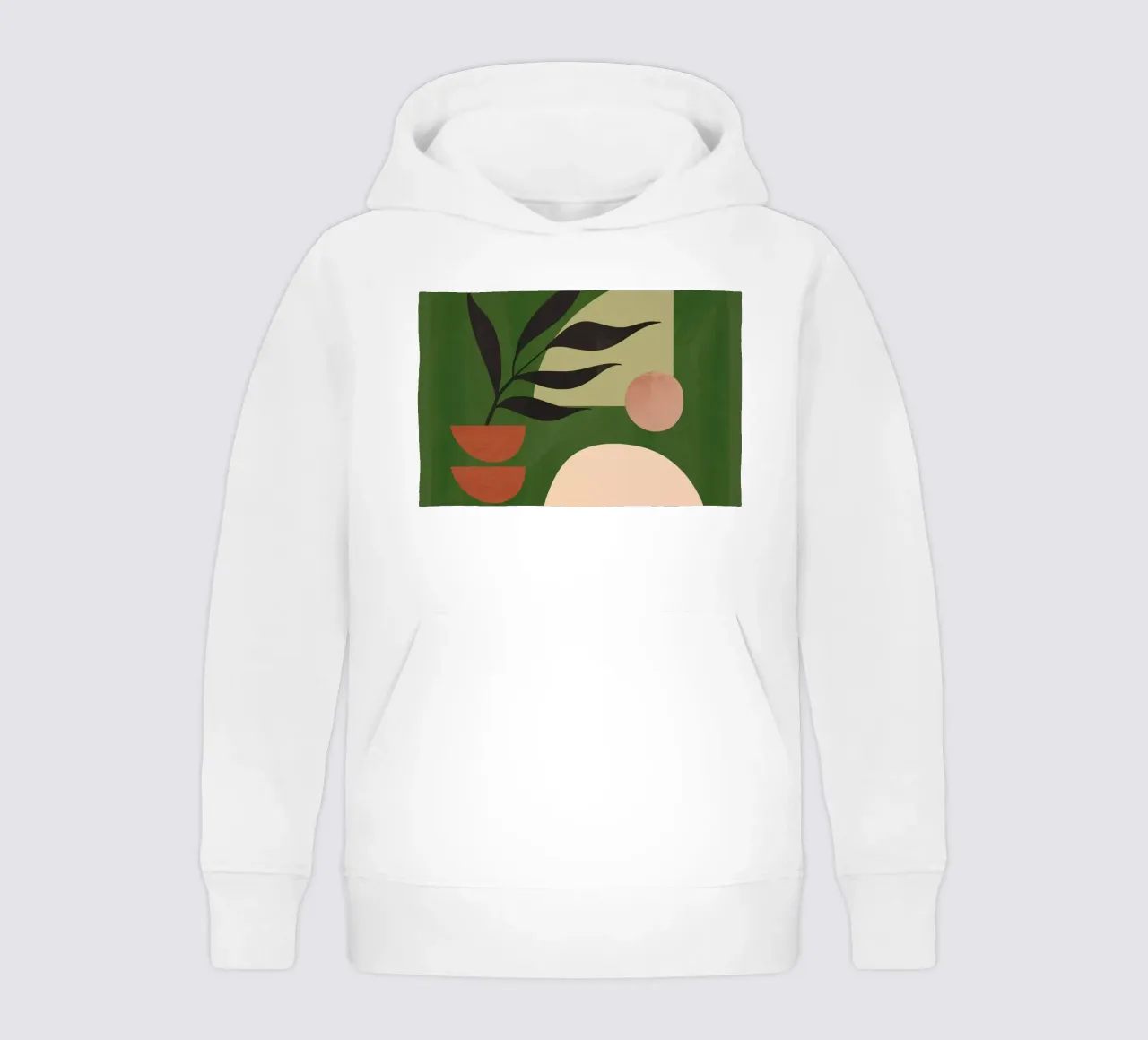 Modern Abstract Minimal Shapes 30 kids hoodie by ThingDesign