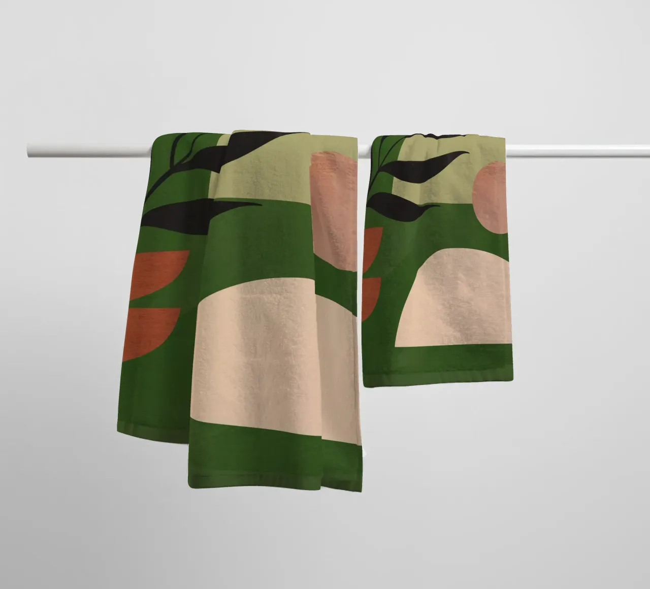 Modern Abstract Minimal Shapes 30 towel by ThingDesign
