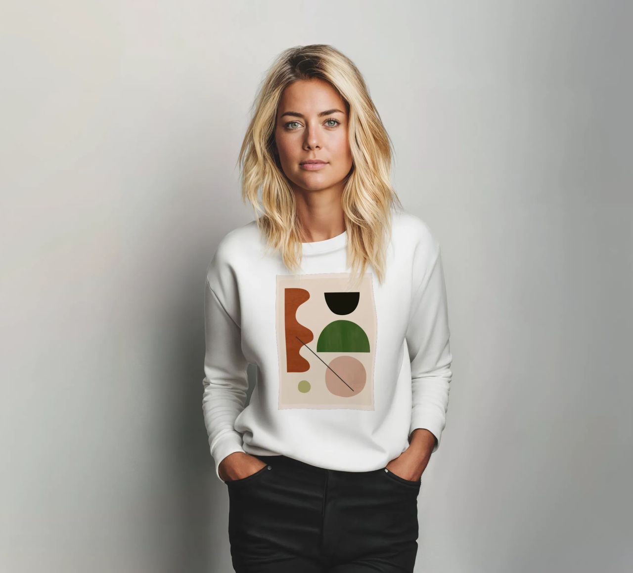 Modern Abstract Minimal Shapes 31 sweatshirt by ThingDesign