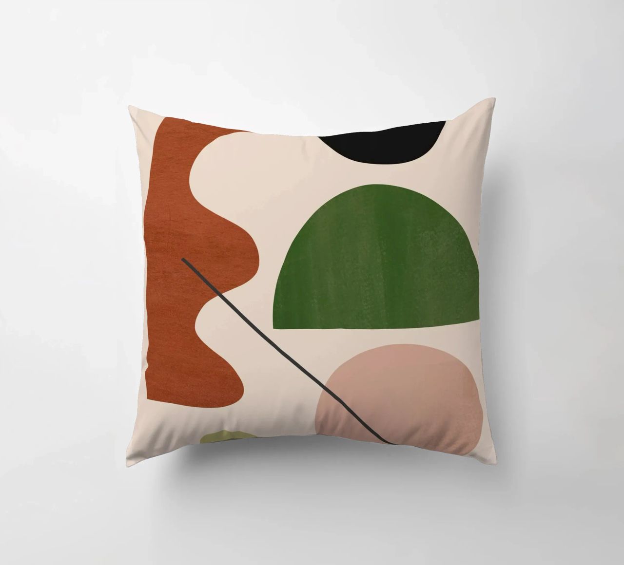 Modern Abstract Minimal Shapes 31 decorative cushion by ThingDesign