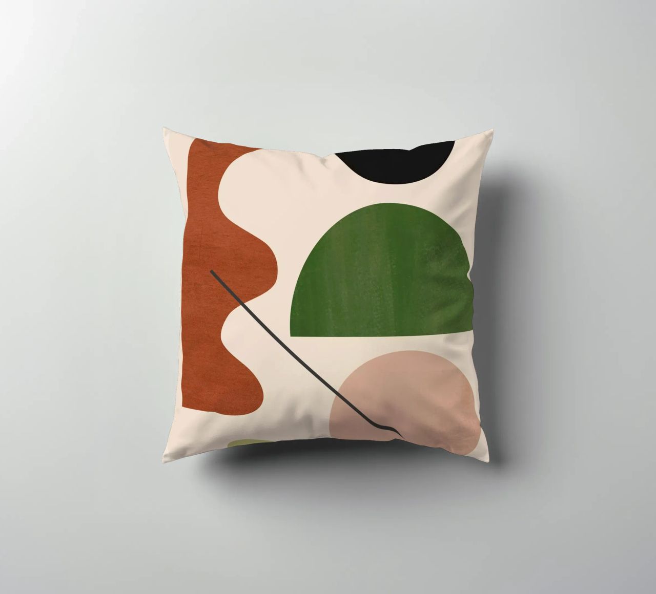 Modern Abstract Minimal Shapes 31 decorative cushion by ThingDesign
