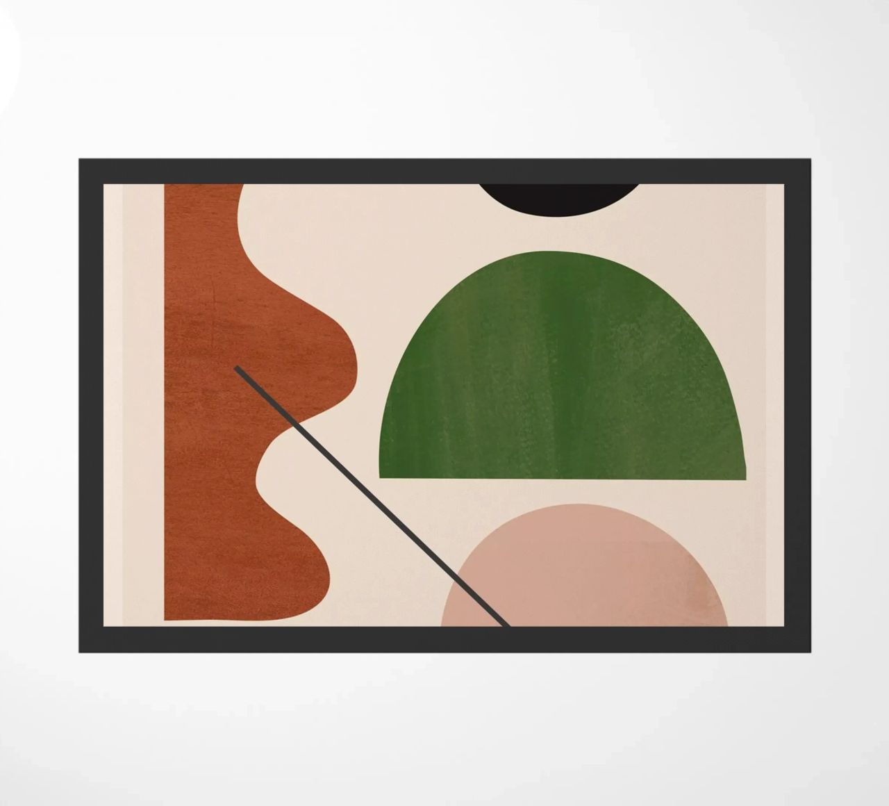 Modern Abstract Minimal Shapes 31 doormat by ThingDesign