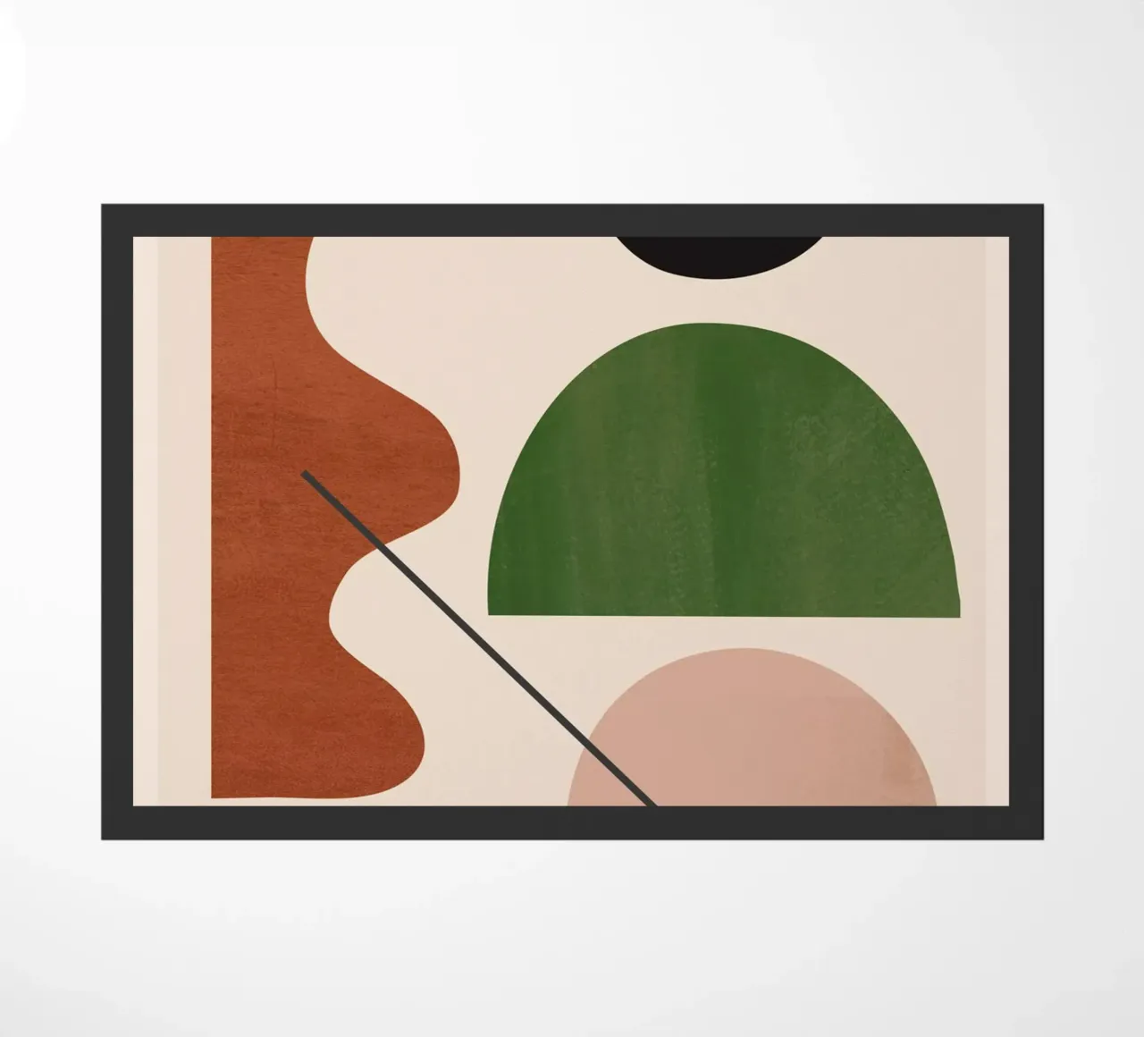 Modern Abstract Minimal Shapes 31 doormat by ThingDesign