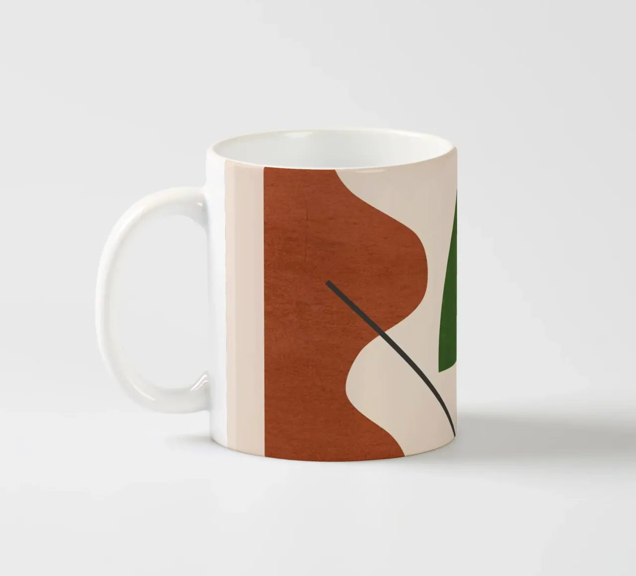 Formes modernes abstraites et minimales 31 mug en céramique de ThingDesign