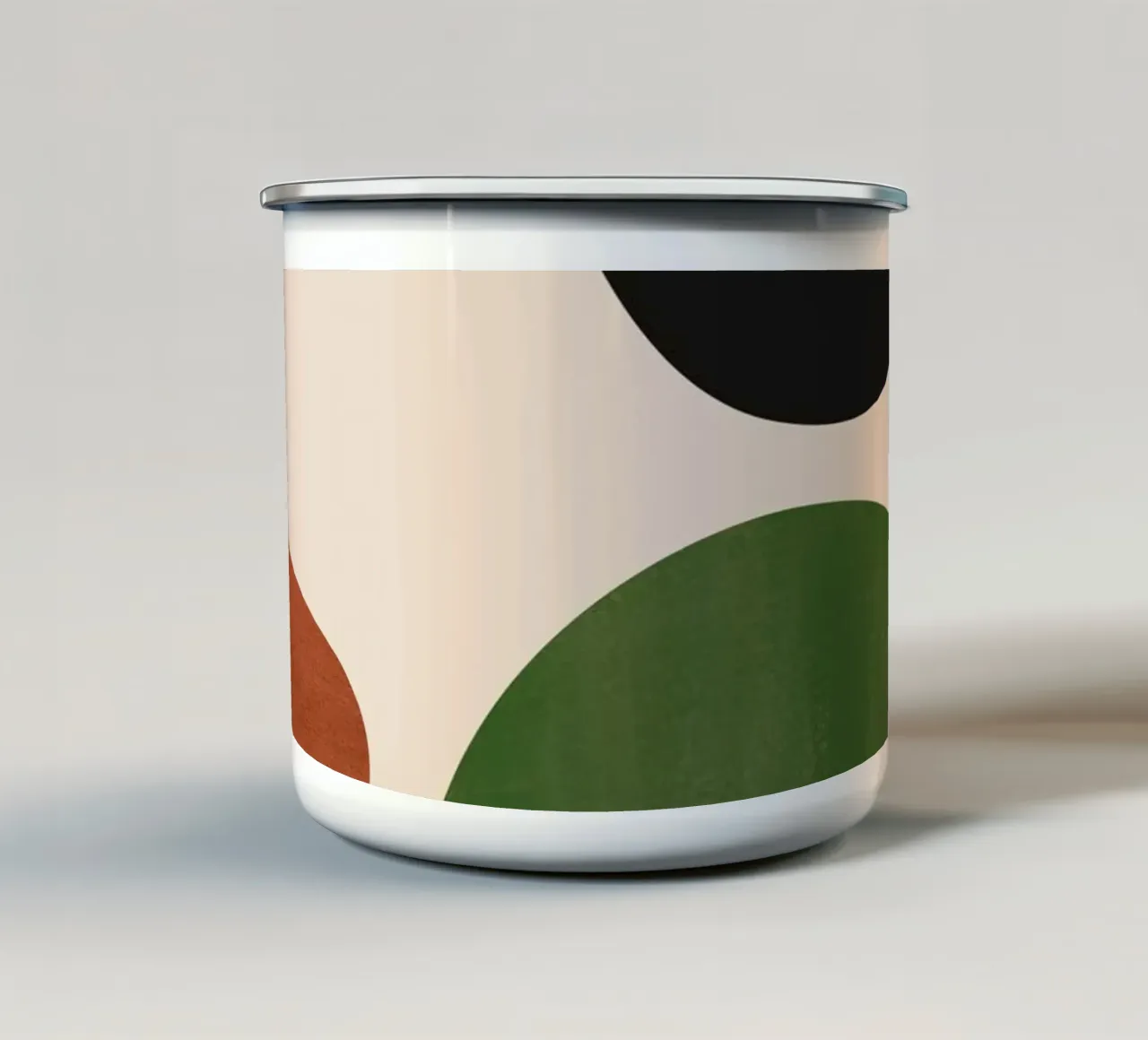 Forme astratte moderne e minimali 31 tazza in smalto da ThingDesign