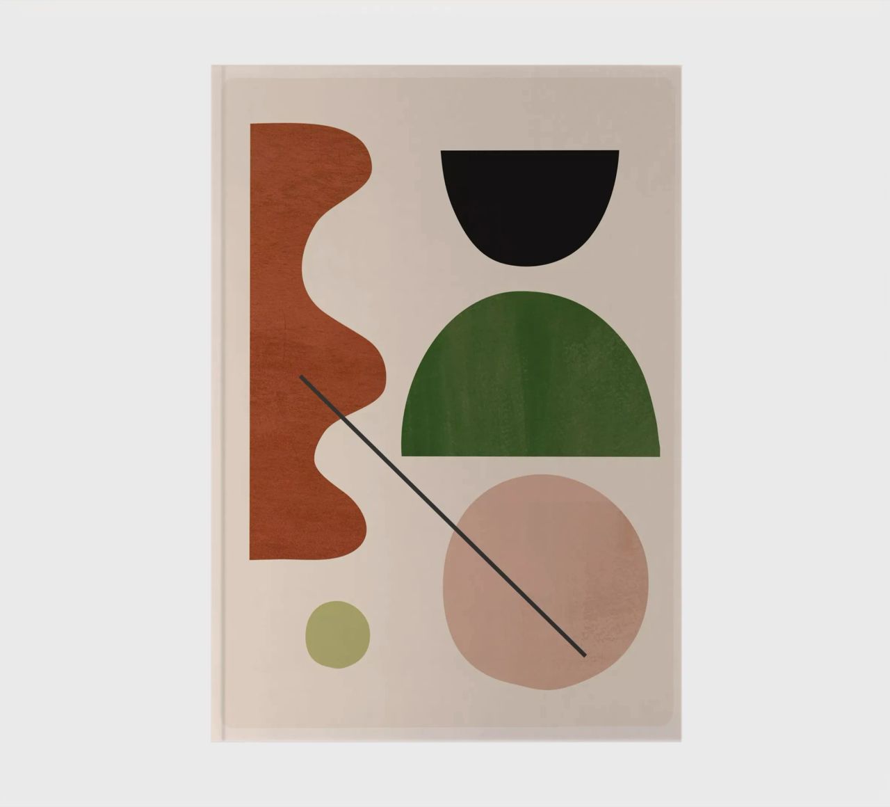 Modern Abstract Minimal Shapes 31 notebook by ThingDesign