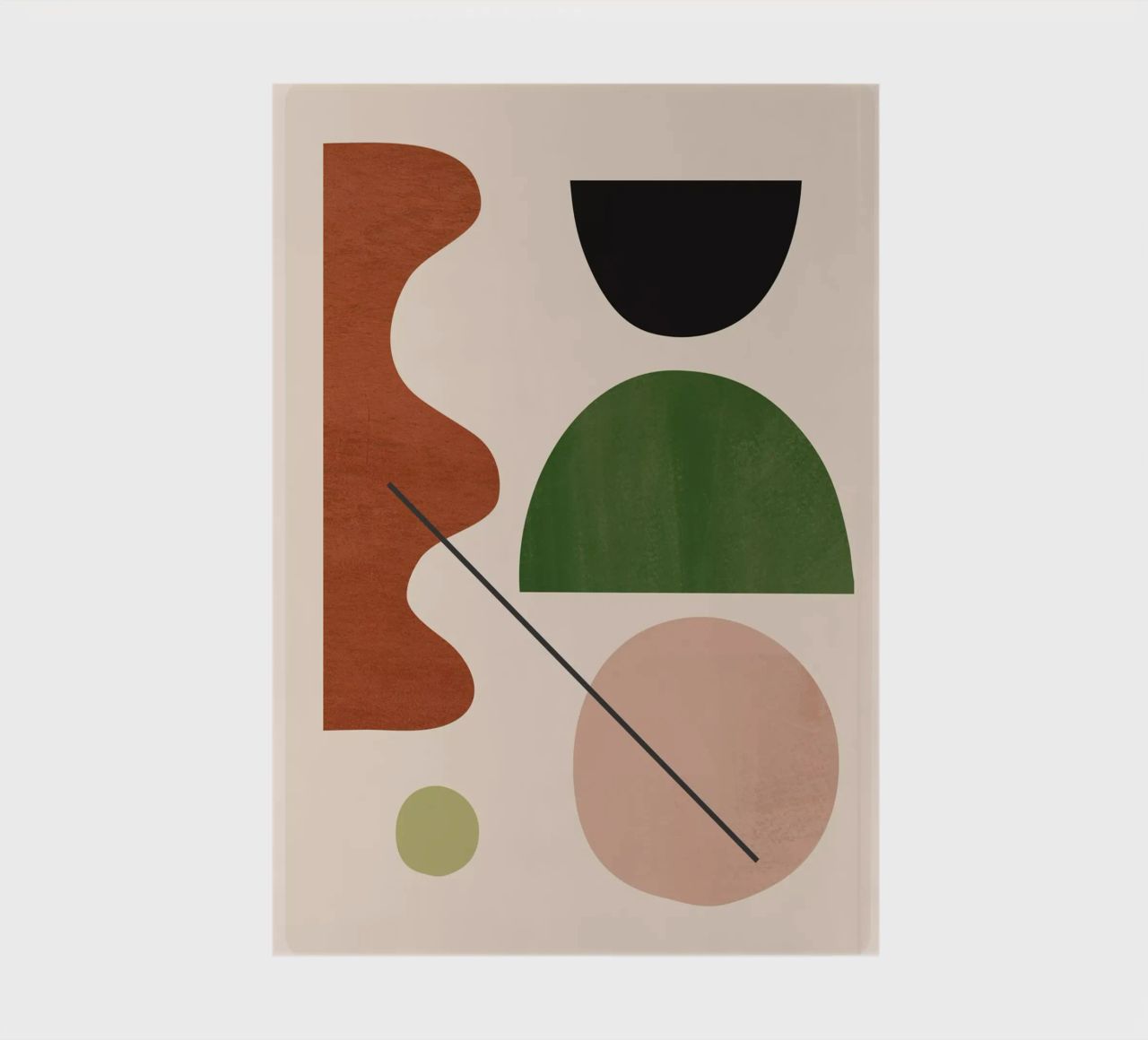 Modern Abstract Minimal Shapes 31 notebook by ThingDesign