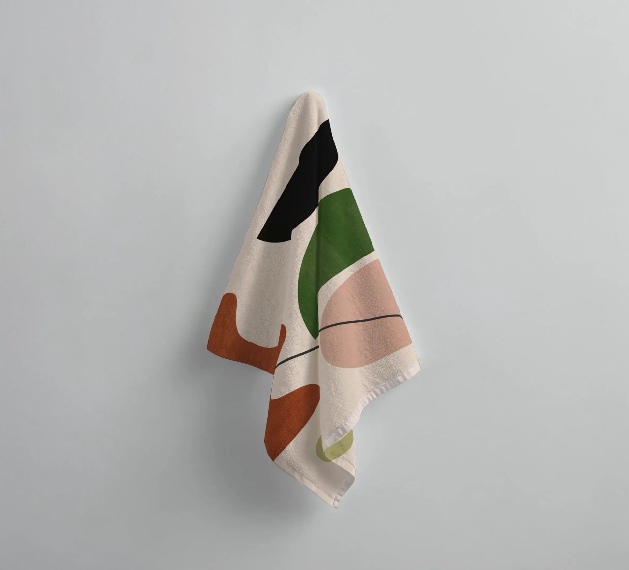 Modern Abstract Minimal Shapes 31 towel by ThingDesign