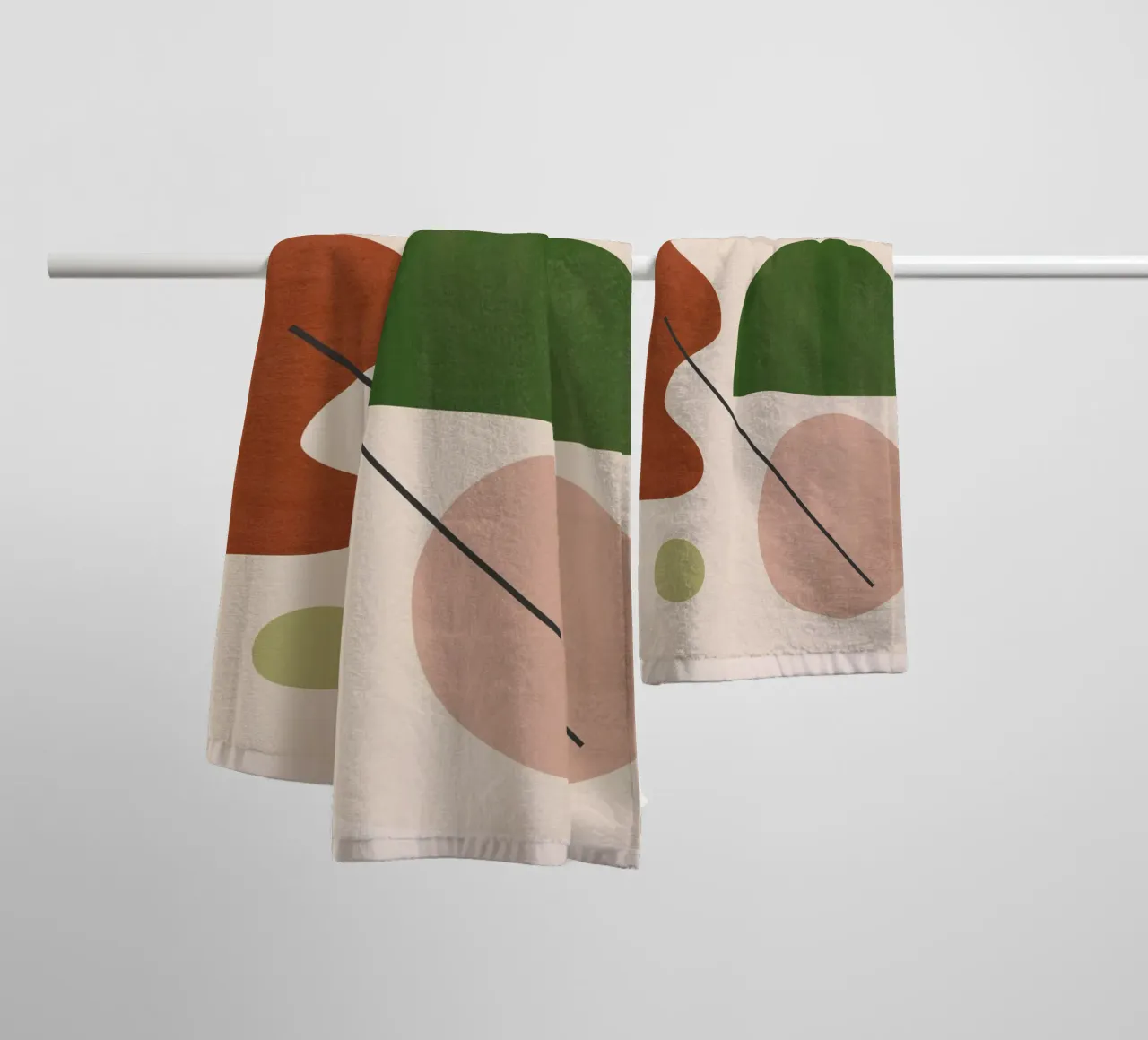 Formes modernes abstraites et minimales 31 serviette de bain de ThingDesign