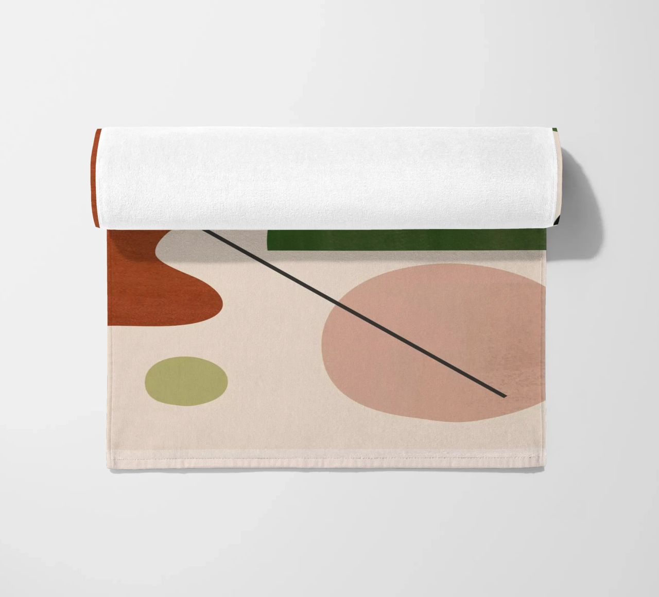 Modern Abstract Minimal Shapes 31 beach towel by ThingDesign