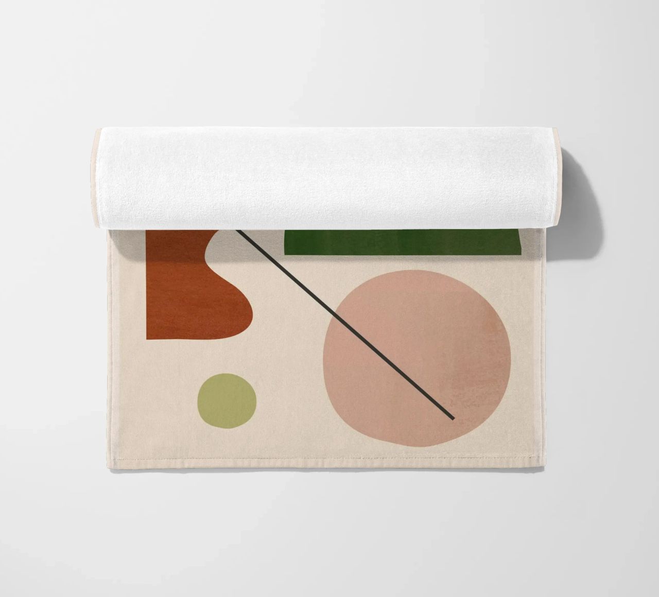 Modern Abstract Minimal Shapes 31 beach towel by ThingDesign