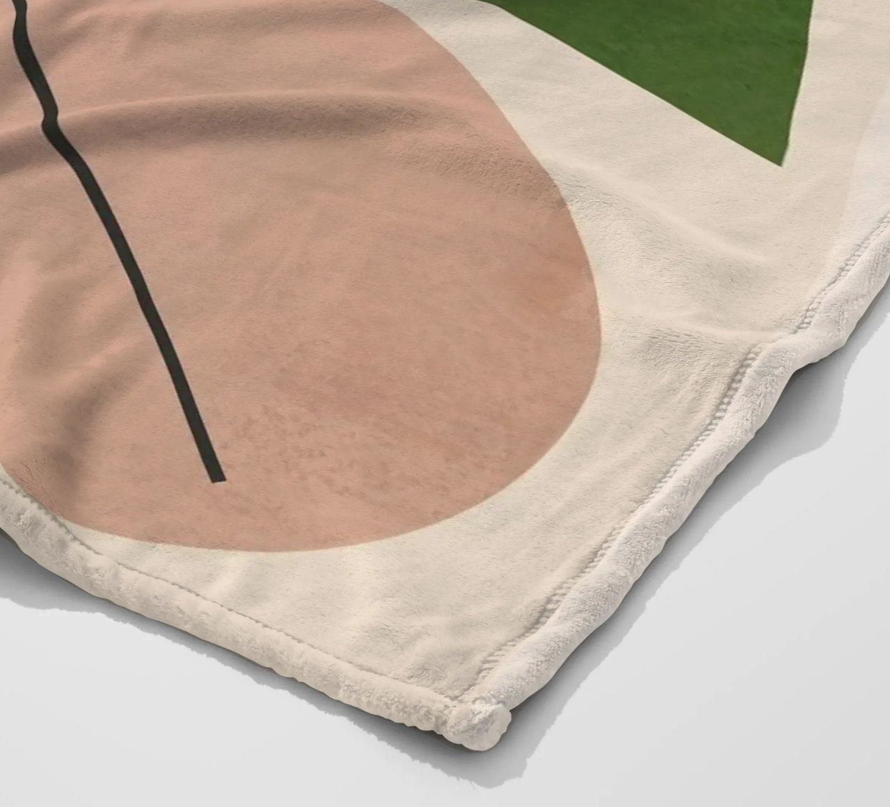 Modern Abstract Minimal Shapes 31 fleece blanket by ThingDesign