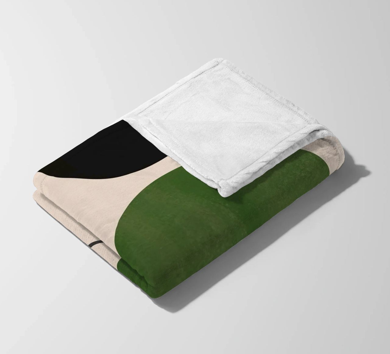 Modern Abstract Minimal Shapes 31 fleece blanket by ThingDesign