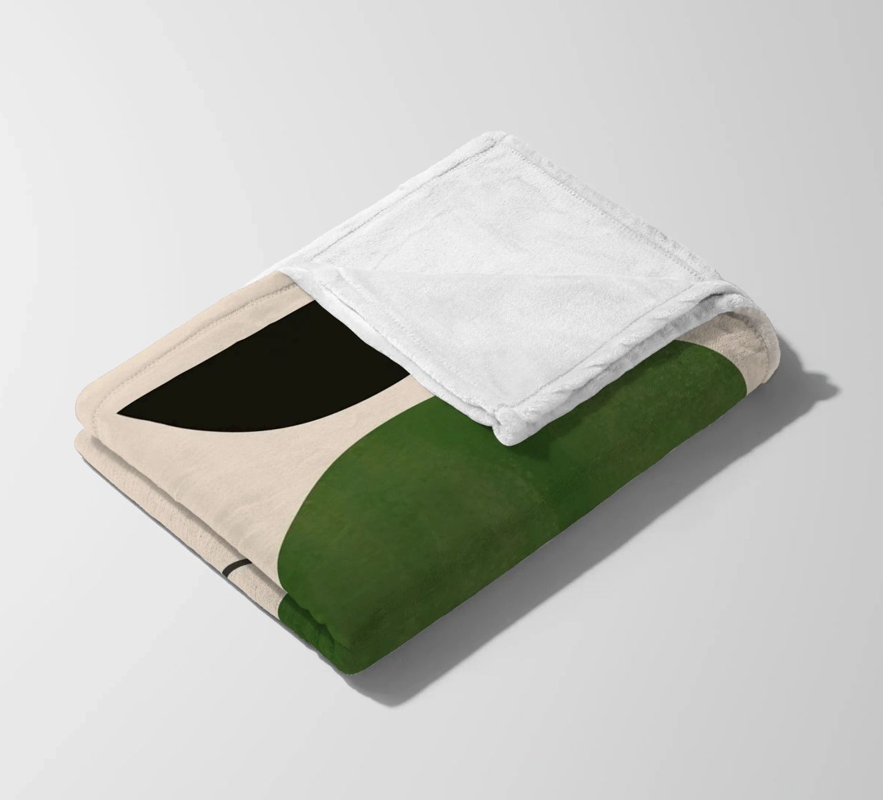 Modern Abstract Minimal Shapes 31 fleece blanket by ThingDesign