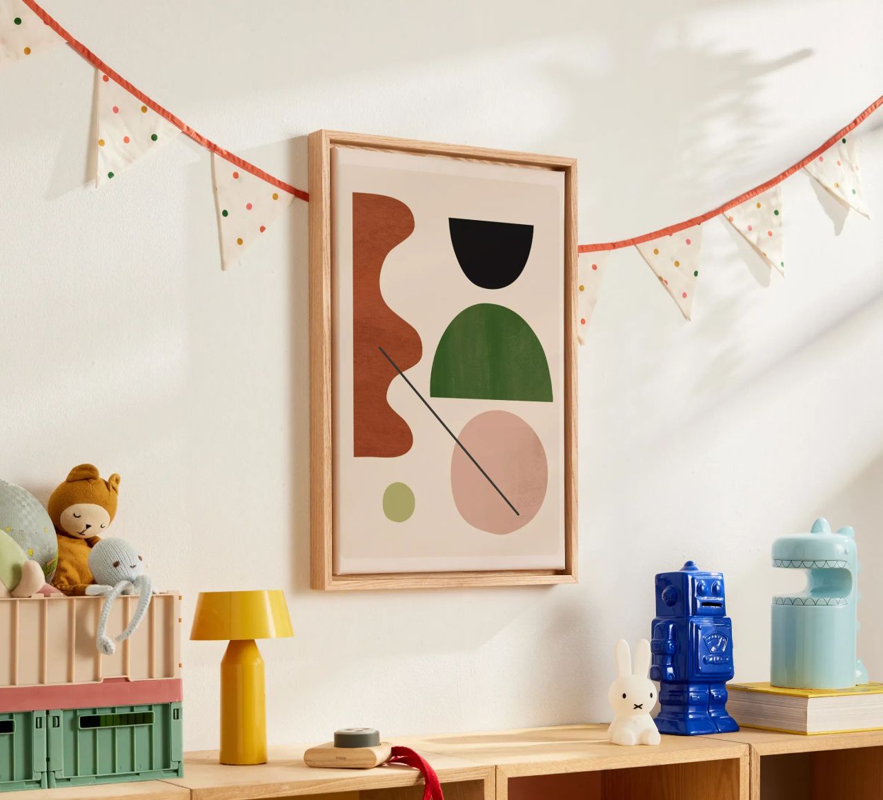 Moderne abstrakte minimale Formen 31 Leinwand von ThingDesign
