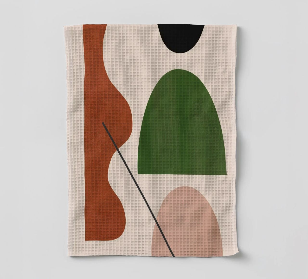 Modern Abstract Minimal Shapes 31 tea towel by ThingDesign