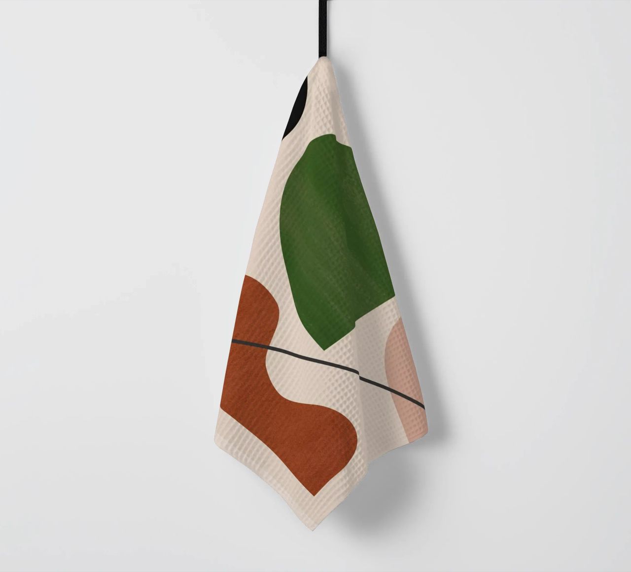Modern Abstract Minimal Shapes 31 tea towel by ThingDesign