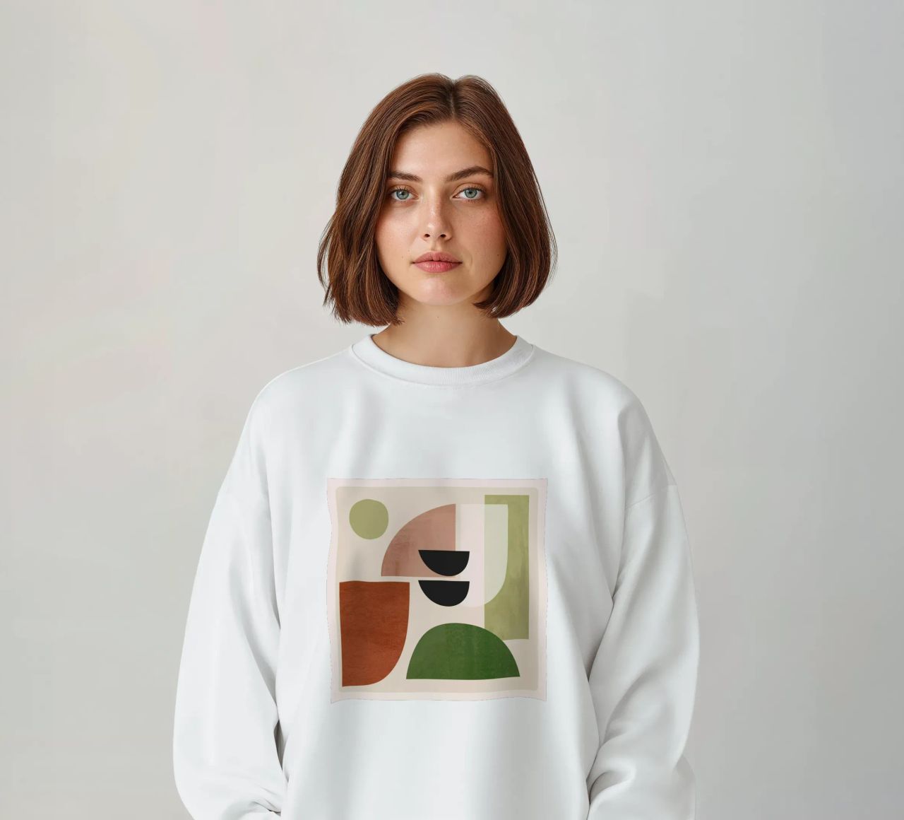 Modern Abstract Minimal Shapes 32 sweatshirt by ThingDesign