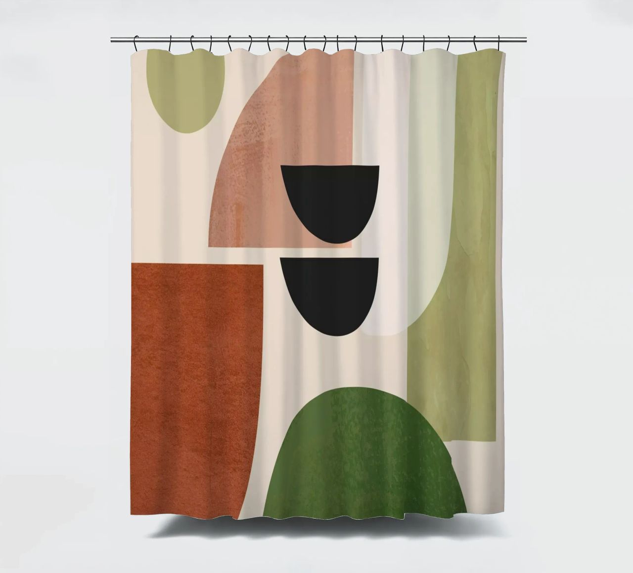 Modern Abstract Minimal Shapes 32 shower curtain by ThingDesign