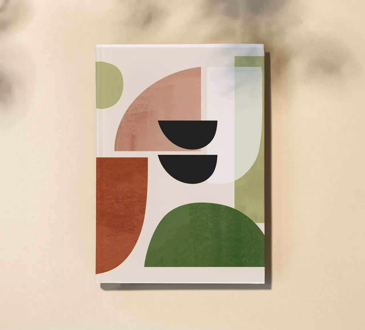 Modern Abstract Minimal Shapes 32 notebook by ThingDesign