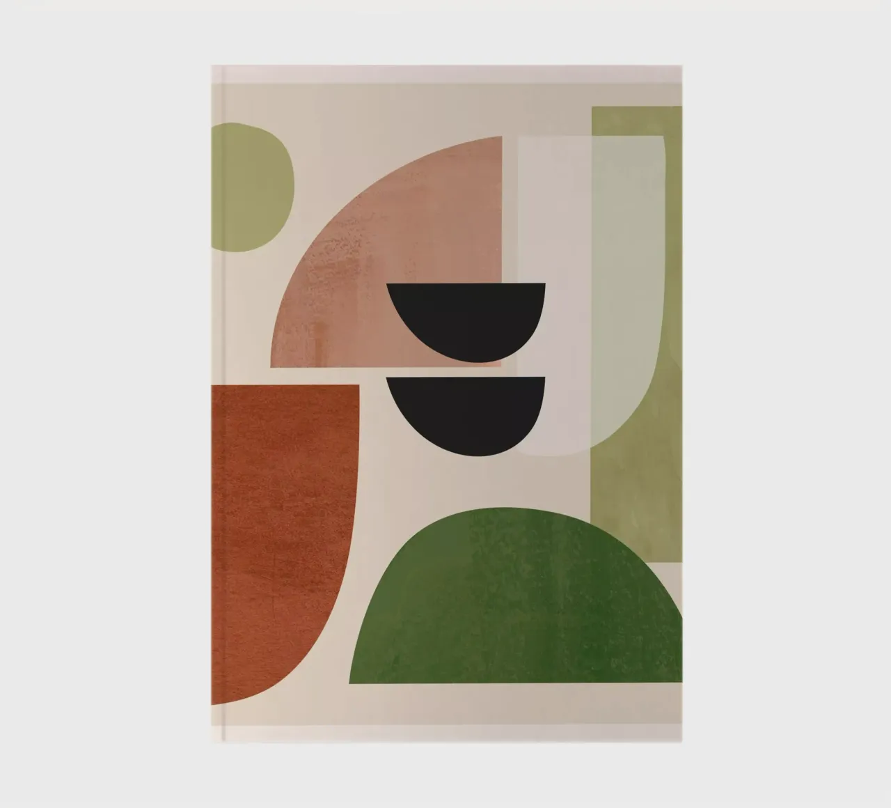 Modern Abstract Minimal Shapes 32 notebook by ThingDesign