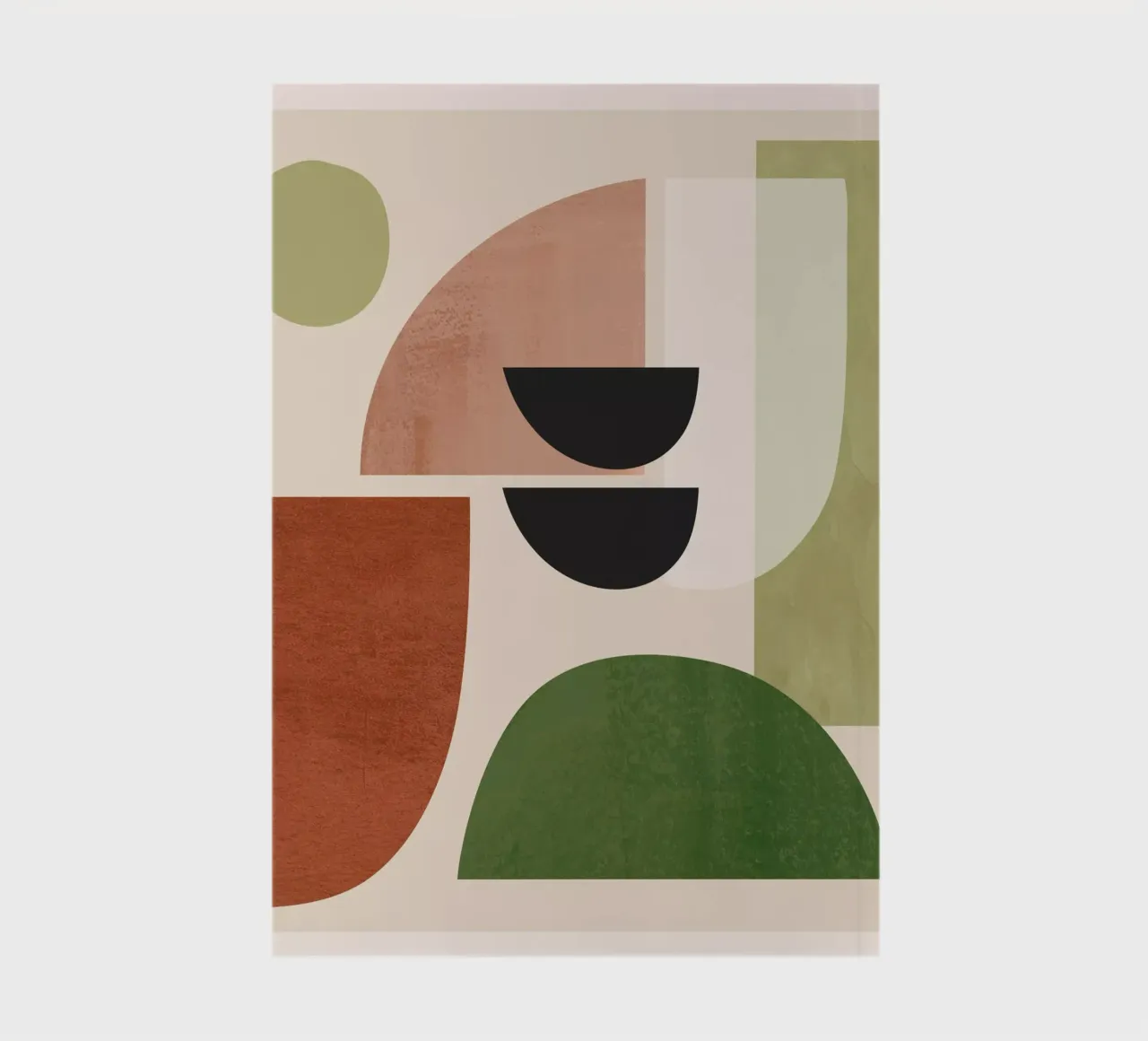 Modern Abstract Minimal Shapes 32 notebook by ThingDesign