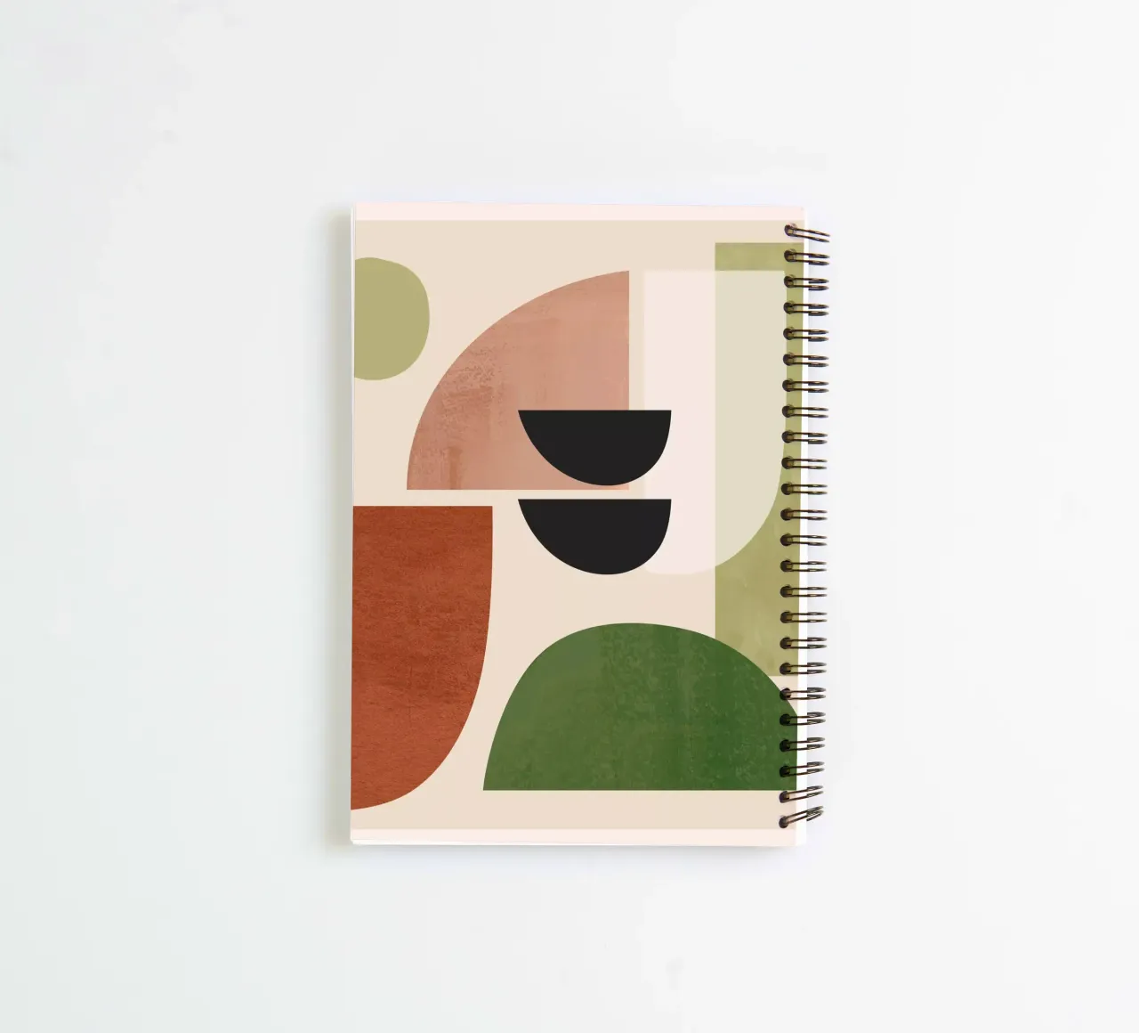 Formas modernas, abstractas y mínimas 32 cuaderno de espiral de ThingDesign